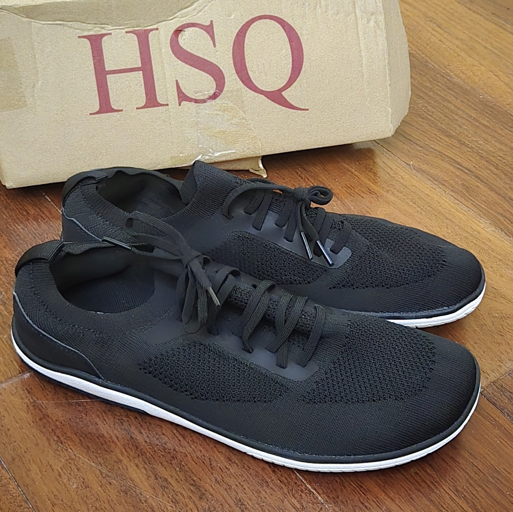 Hsq Men's Black Sneakers Size 8.5